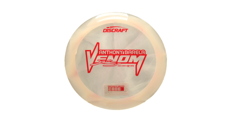 Discraft 2025 Anthony Barela Tour Series Z Swirl Venom Distance Driver Front View