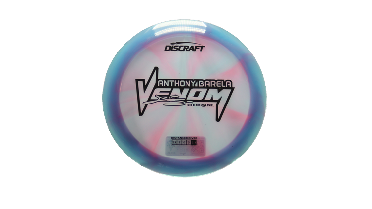 Discraft 2025 Anthony Barela Tour Series Z Swirl Venom Distance Driver Front View