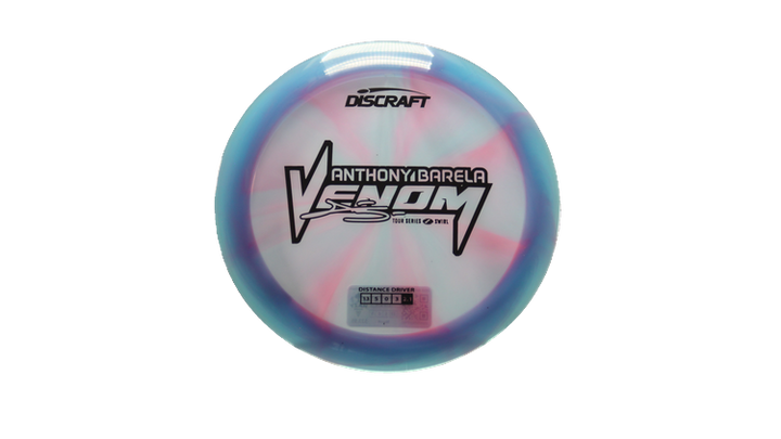 Discraft 2025 Anthony Barela Tour Series Z Swirl Venom Distance Driver Front View