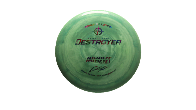 Innova 2025 E. Salonen Swirled Star Destroyer Distance Driver Front View