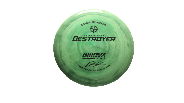 Innova 2025 E. Salonen Swirled Star Destroyer Distance Driver Front View