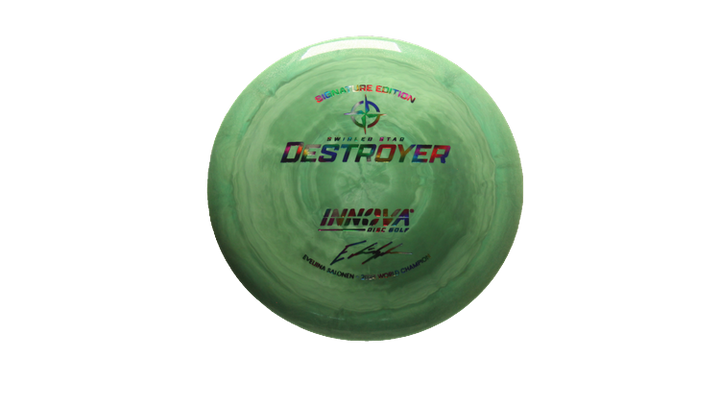 Innova 2025 E. Salonen Swirled Star Destroyer Distance Driver Front View