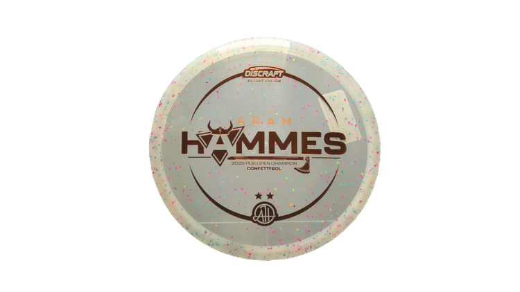 Discraft 2025 Adam Hammes Victory Edition Z Confetti Sol Midrange Front View