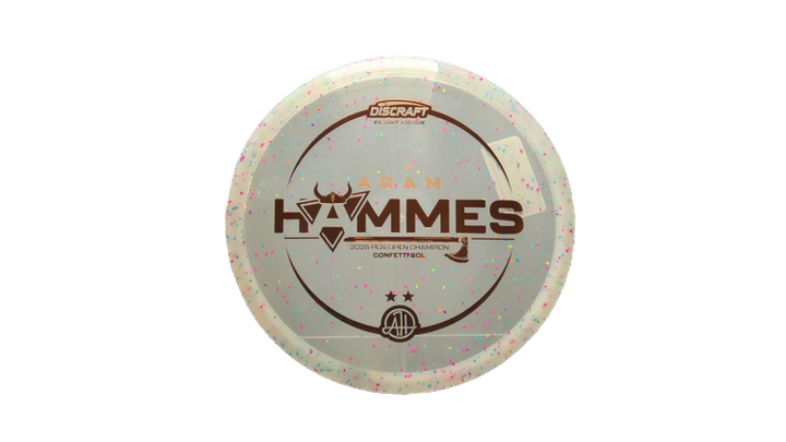 Discraft 2025 Adam Hammes Victory Edition Z Confetti Sol Midrange Front View