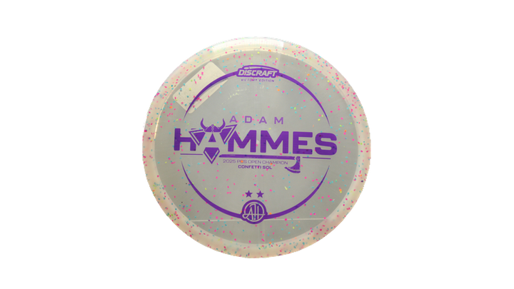 Discraft 2025 Adam Hammes Victory Edition Z Confetti Sol Midrange Front View