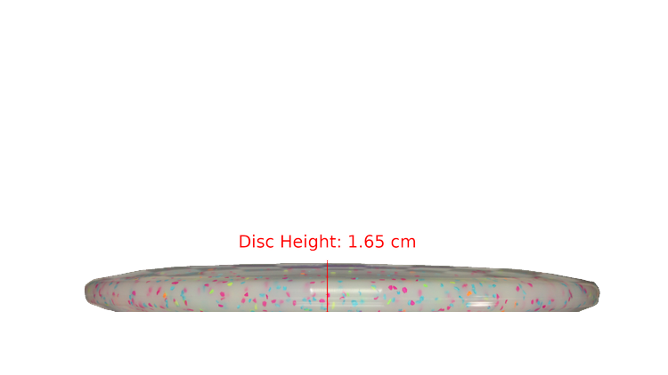 Discraft 2025 Adam Hammes Victory Edition Z Confetti Sol Midrange Profile View