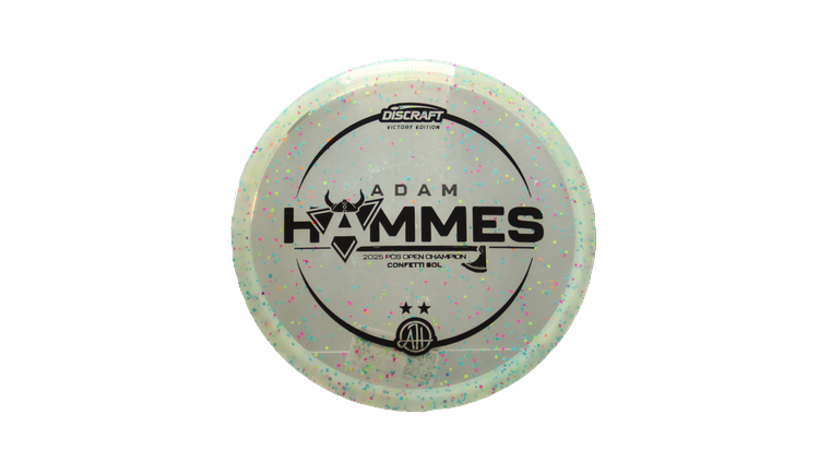 Discraft 2025 Adam Hammes Victory Edition Z Confetti Sol Midrange Front View