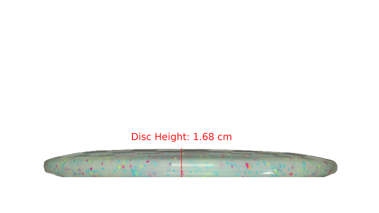 Discraft 2025 Adam Hammes Victory Edition Z Confetti Sol Midrange Profile View