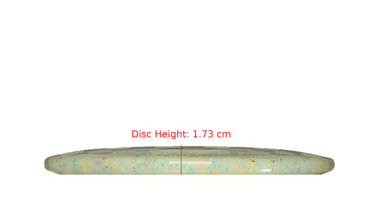 Discraft 2025 Adam Hammes Victory Edition Z Confetti Sol Midrange Profile View