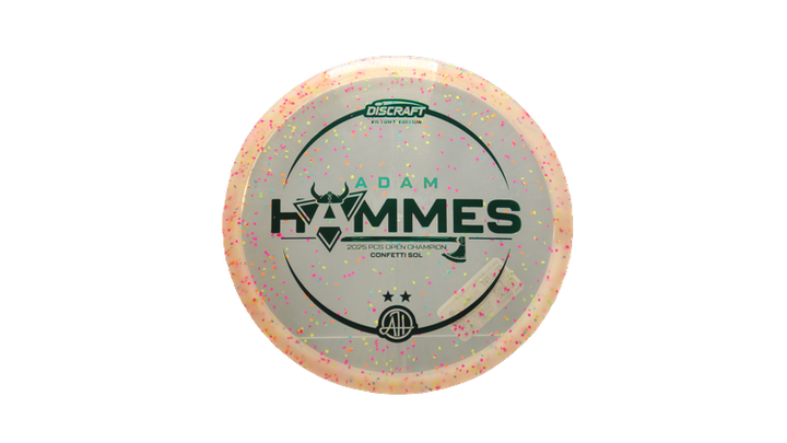 Discraft 2025 Adam Hammes Victory Edition Z Confetti Sol Midrange Front View
