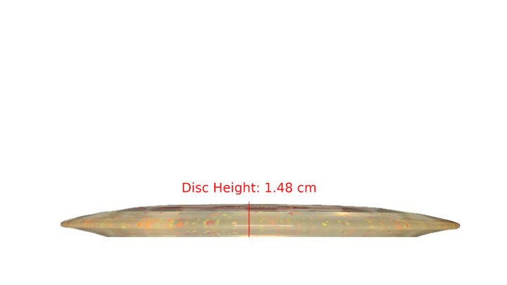 Discraft 2025 Ezra Aderhold Victory Edition Z Confetti Nuke OS Distance Driver Profile View