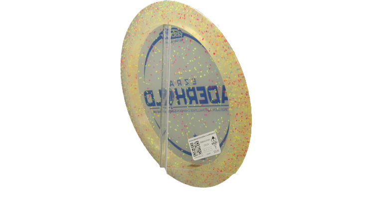 Discraft 2025 Ezra Aderhold Victory Edition Z Confetti Nuke OS Distance Driver Back View