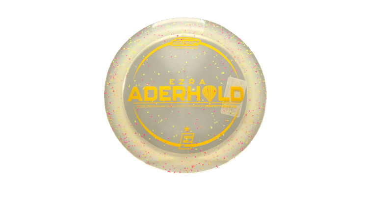 Discraft 2025 Ezra Aderhold Victory Edition Z Confetti Nuke OS Distance Driver Front View