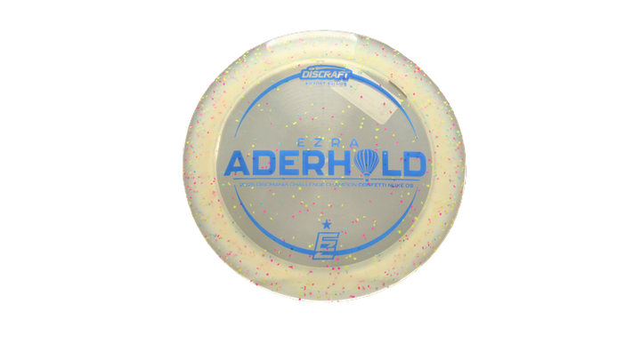 Discraft 2025 Ezra Aderhold Victory Edition Z Confetti Nuke OS Distance Driver Front View