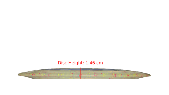 Discraft 2025 Ezra Aderhold Victory Edition Z Confetti Nuke OS Distance Driver Profile View