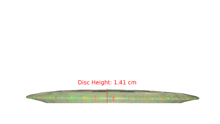 Discraft 2025 Ezra Aderhold Victory Edition Z Confetti Nuke OS Distance Driver Profile View