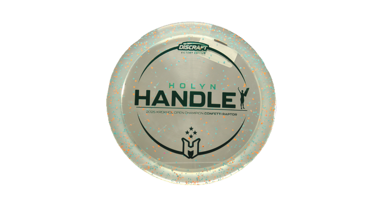 Discraft 2025 Holyn Handley Victory Edition Z Confetti Raptor Fairway Driver Front View