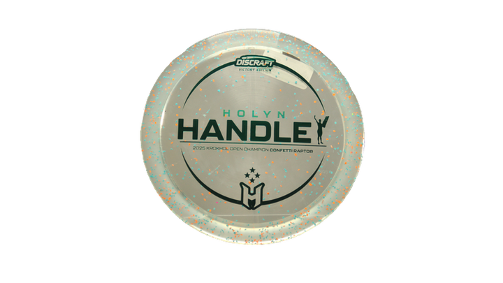 Discraft 2025 Holyn Handley Victory Edition Z Confetti Raptor Fairway Driver Front View