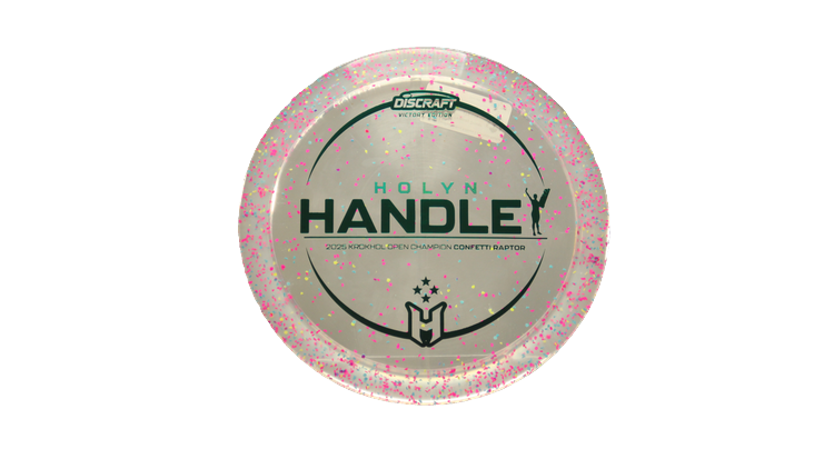 Discraft 2025 Holyn Handley Victory Edition Z Confetti Raptor Fairway Driver Front View