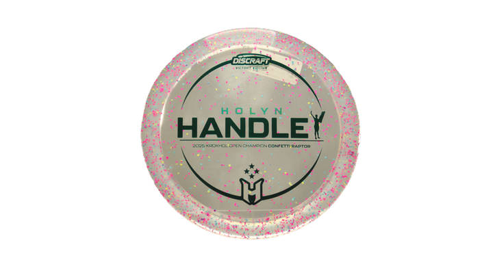 Discraft 2025 Holyn Handley Victory Edition Z Confetti Raptor Fairway Driver Front View