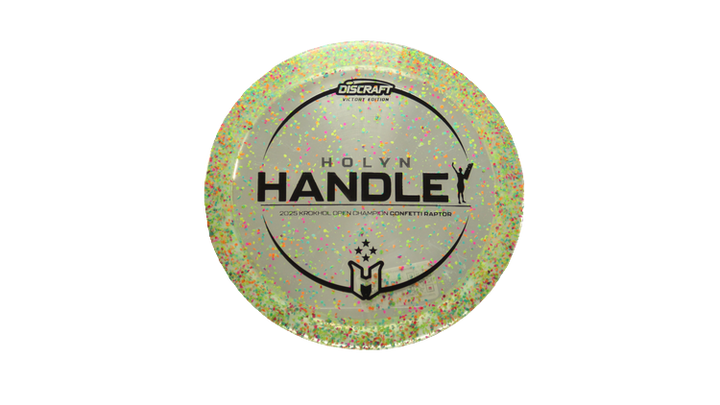 Discraft 2025 Holyn Handley Victory Edition Z Confetti Raptor Fairway Driver Front View