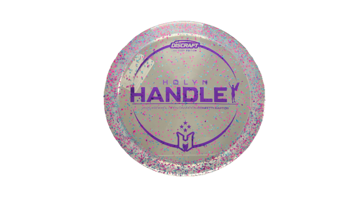 Discraft 2025 Holyn Handley Victory Edition Z Confetti Raptor Fairway Driver Front View