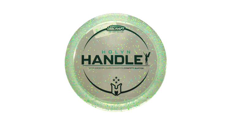 Discraft 2025 Holyn Handley Victory Edition Z Confetti Raptor Fairway Driver Front View