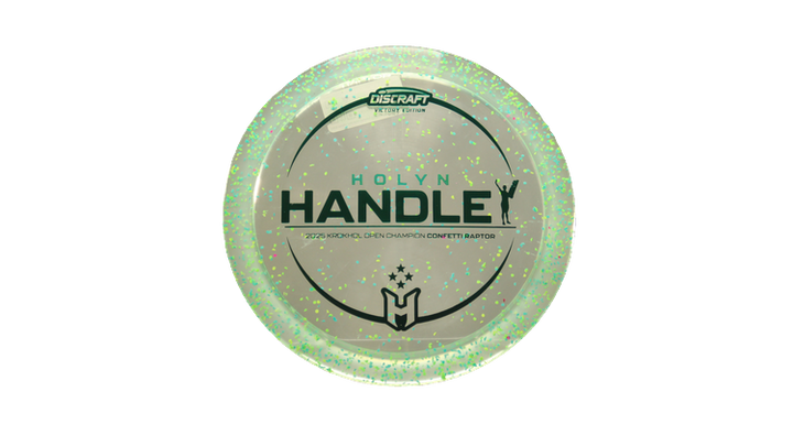 Discraft 2025 Holyn Handley Victory Edition Z Confetti Raptor Fairway Driver Front View