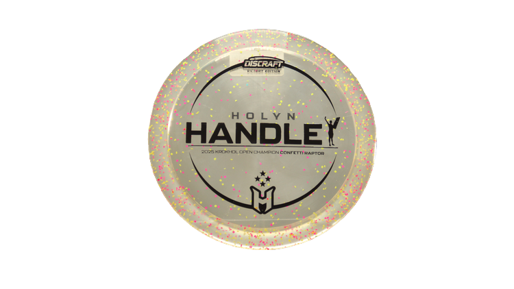 Discraft 2025 Holyn Handley Victory Edition Z Confetti Raptor Fairway Driver Front View