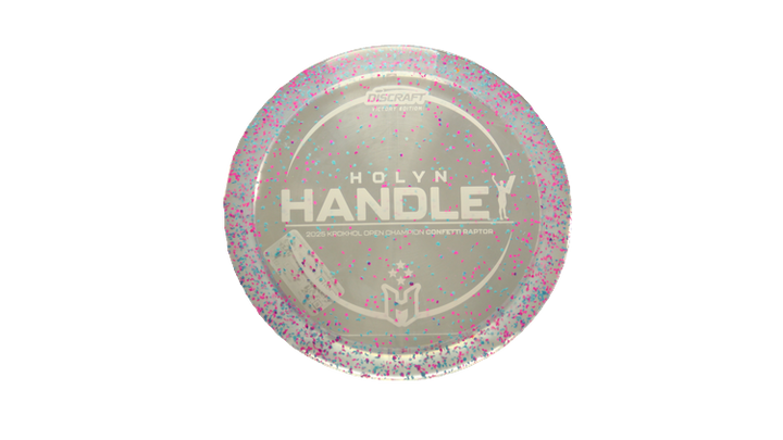 Discraft 2025 Holyn Handley Victory Edition Z Confetti Raptor Fairway Driver Front View