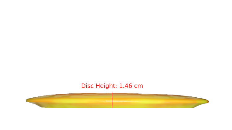 Discraft Nate Doss 20th Anniversary Commermorative Z Colorshift Swirl Avenger Distance Driver Profile View