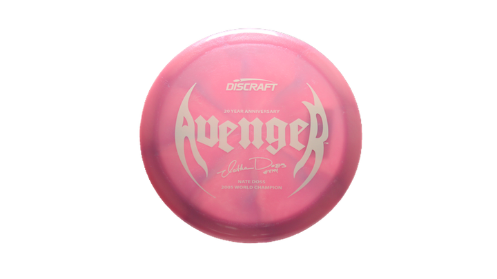 Discraft Nate Doss 20th Anniversary Commermorative Z Colorshift Swirl Avenger Distance Driver Front View