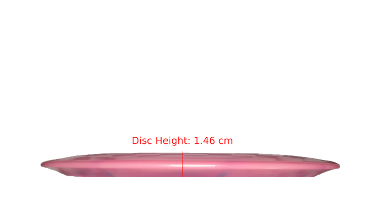 Discraft Nate Doss 20th Anniversary Commermorative Z Colorshift Swirl Avenger Distance Driver Profile View