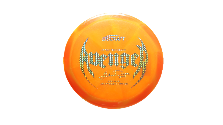 Discraft Nate Doss 20th Anniversary Commermorative Z Colorshift Swirl Avenger Distance Driver Front View