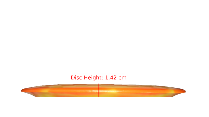 Discraft Nate Doss 20th Anniversary Commermorative Z Colorshift Swirl Avenger Distance Driver Profile View