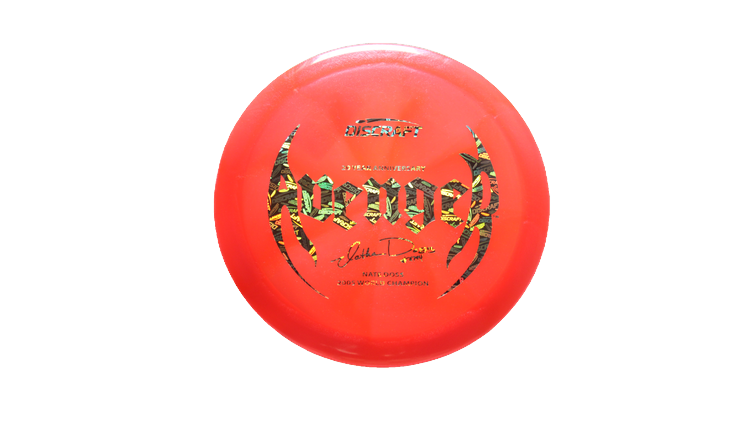 Discraft Nate Doss 20th Anniversary Commermorative Z Colorshift Swirl Avenger Distance Driver Front View