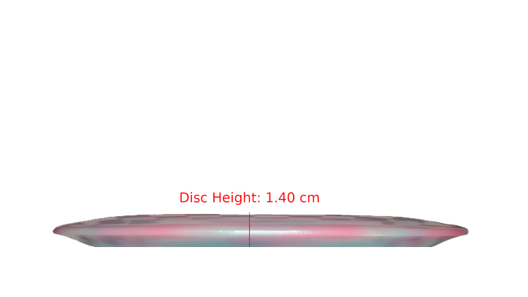 Discraft Nate Doss 20th Anniversary Commermorative Z Colorshift Swirl Avenger Distance Driver Profile View