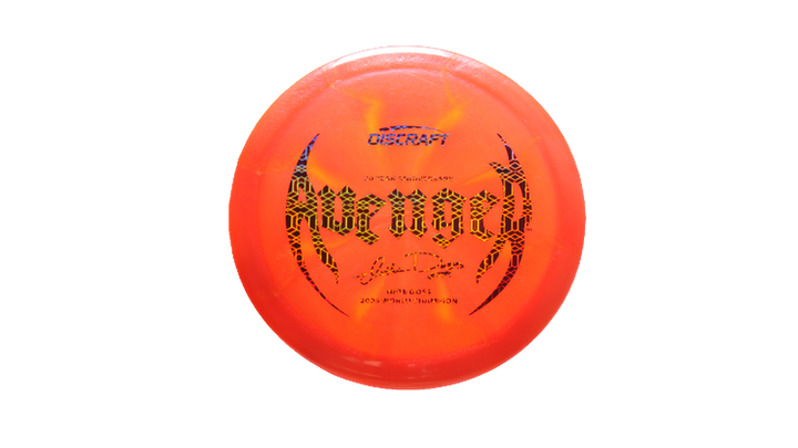 Discraft Nate Doss 20th Anniversary Commermorative Z Colorshift Swirl Avenger Distance Driver Front View