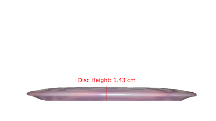 Discraft Nate Doss 20th Anniversary Commermorative Z Colorshift Swirl Avenger Distance Driver Profile View