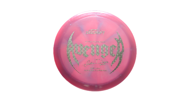 Discraft Nate Doss 20th Anniversary Commermorative Z Colorshift Swirl Avenger Distance Driver Front View