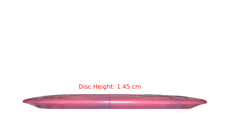 Discraft Nate Doss 20th Anniversary Commermorative Z Colorshift Swirl Avenger Distance Driver Profile View