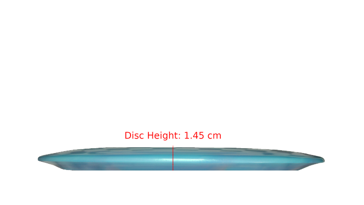 Discraft Nate Doss 20th Anniversary Commermorative Z Colorshift Swirl Avenger Distance Driver Profile View