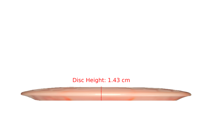 Discraft Nate Doss 20th Anniversary Commermorative Z Colorshift Swirl Avenger Distance Driver Profile View