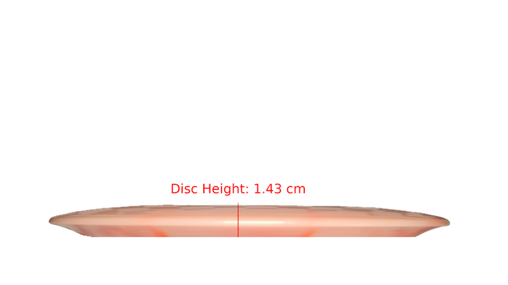 Discraft Nate Doss 20th Anniversary Commermorative Z Colorshift Swirl Avenger Distance Driver Profile View