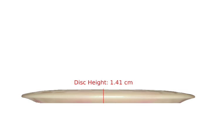 Discraft Nate Doss 20th Anniversary Commermorative Z Colorshift Swirl Avenger Distance Driver Profile View