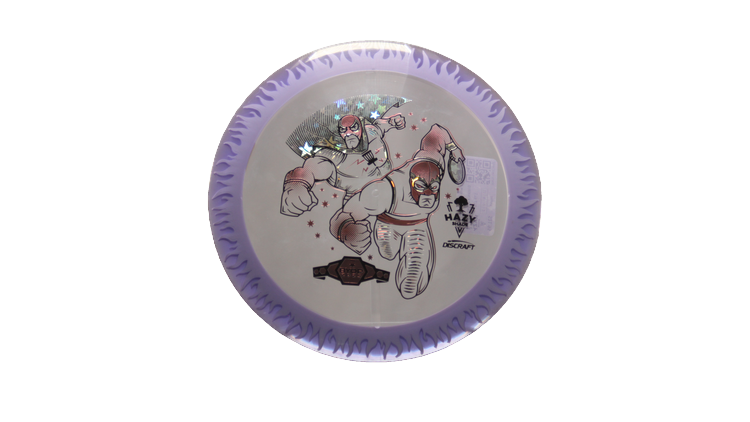 Discraft BYOP 2025 Fuzed Z with Flame Pattern Scorch Distance Driver Front View