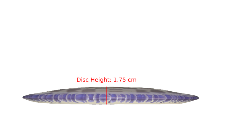 Discraft BYOP 2025 Fuzed Z with Flame Pattern Scorch Distance Driver Profile View