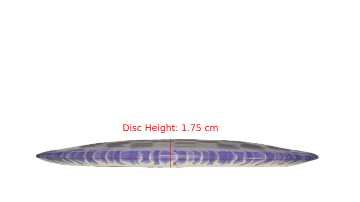 Discraft BYOP 2025 Fuzed Z with Flame Pattern Scorch Distance Driver Profile View