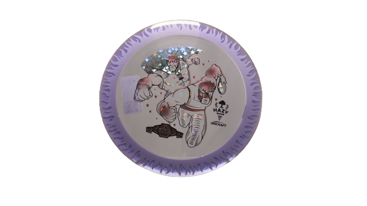 Discraft BYOP 2025 Fuzed Z with Flame Pattern Scorch Distance Driver Front View