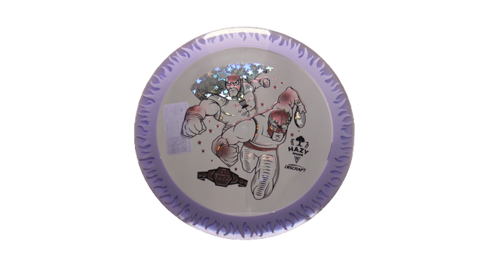 Discraft BYOP 2025 Fuzed Z with Flame Pattern Scorch Distance Driver Front View